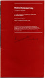Hunter, Rita - Bailey, Norman - Goodall, Reginald & Others - Signed Program Gotterdammerung 1973