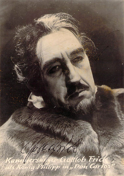 Frick, Gottlob - Signed Photograph in Don Carlo