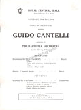 Cantelli, Guido - Signed Program London 1954