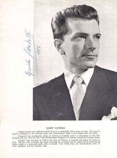 Cantelli, Guido - Signed Program London 1954