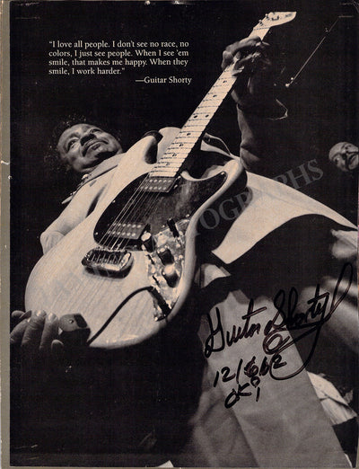 Shorty, Guitar - Signed Page