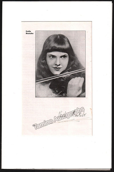 Bustabo, Guila - Signed Half-Tone Photo