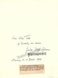 Schlemm, Gustav Adolf - Autograph Music Quote Signed on Photo 1936