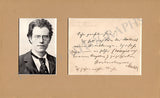 Mahler, Gustav - Autograph Note Signed