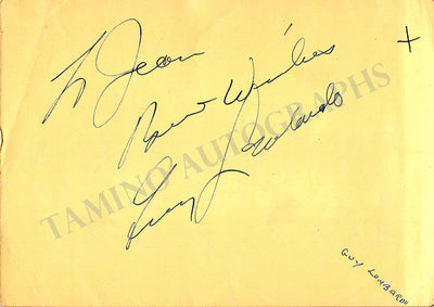Lombardo, Guy - Signed Album Page