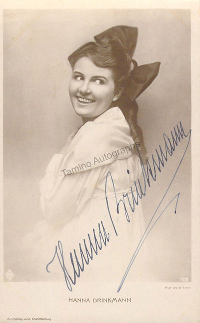 Brinkmann, Hanna - Signed Photograph