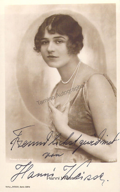 Weisse, Hanni - Signed Photograph