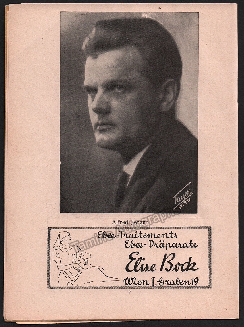 Knappertsbusch, Hans - Program Lot Vienna Opera 1936-1939 - Tamino