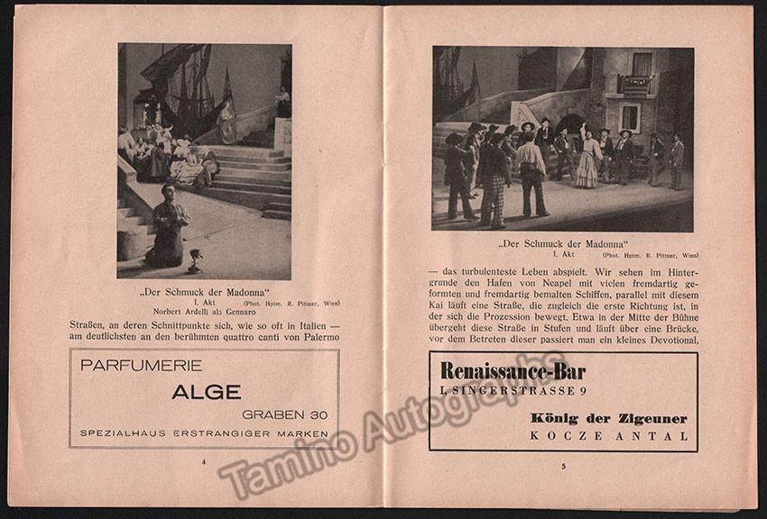 Knappertsbusch, Hans - Program Lot Vienna Opera 1936-1939 - Tamino