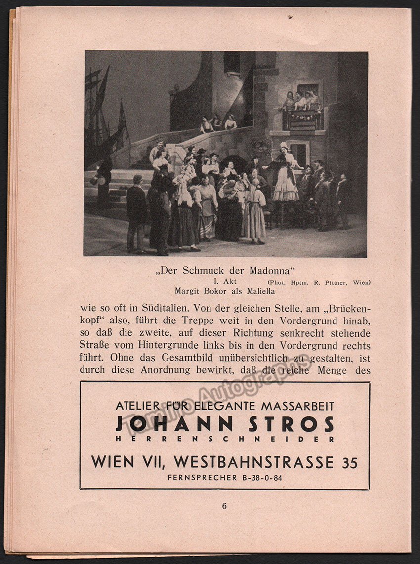 Knappertsbusch, Hans - Program Lot Vienna Opera 1936-1939 - Tamino