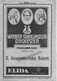 Knappertsbusch, Hans - Programs Wiener Tonkunstler Orchester 1924-27
