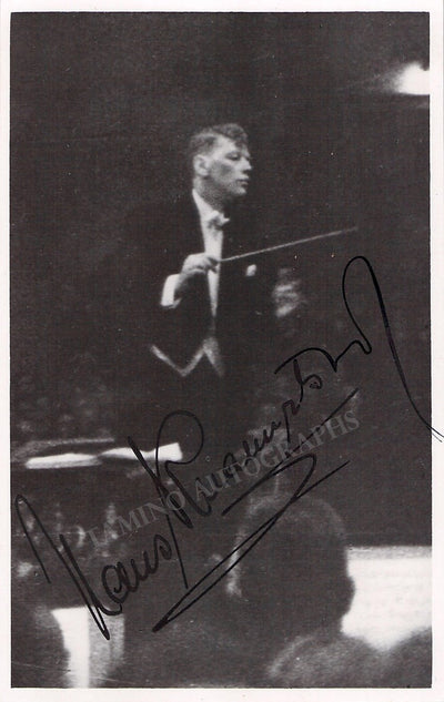 Knappertsbusch, Hans - Signed Photo Conducting