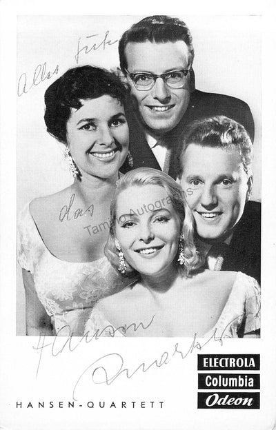 Hansen Quartet - Signed Photograph