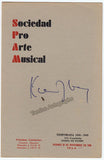 Kreuzberg, Harald - Signed Program Havana 1948