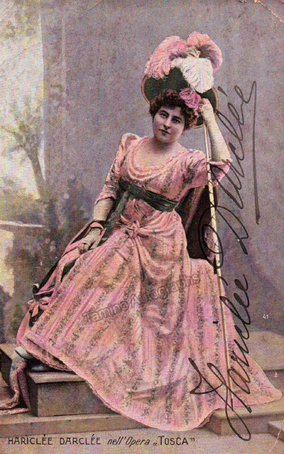 Darclee, Hariclee - Signed Photo as Tosca