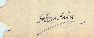 Houdini, Harry - Signed Album Page