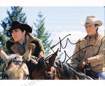Ledger, Heath - Signed Movie Still in "Brokeback Mountain"