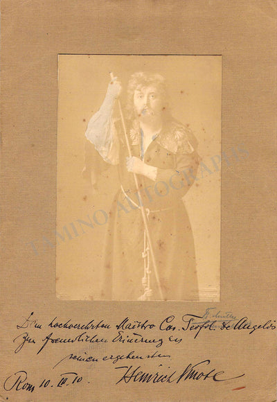 Knote, Heinrich - Signed Photograph in Role 1910