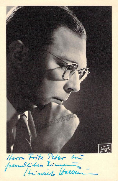 Hollreiser, Heinrich - Signed Photo