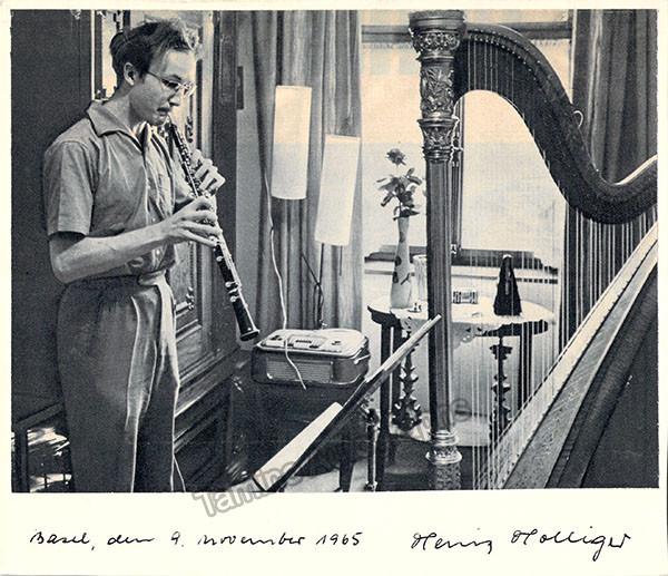 Hollinger, Heinz - Signed Half-Tone Photo 1965