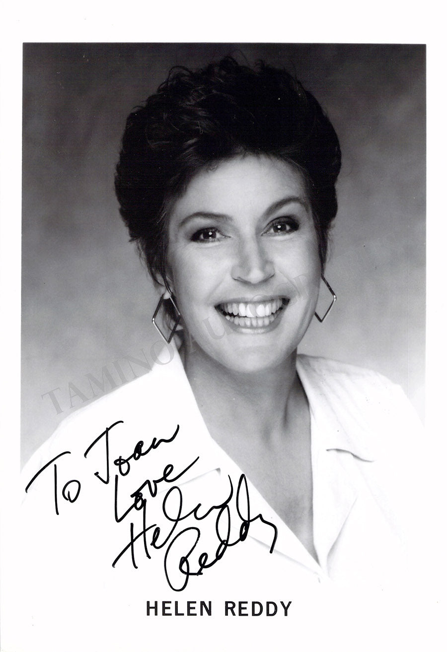 Helen Reddy Autograph Photograph – Tamino