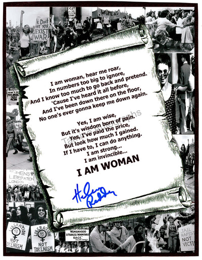 Reddy, Helen - Signed Photograph "I am Woman"
