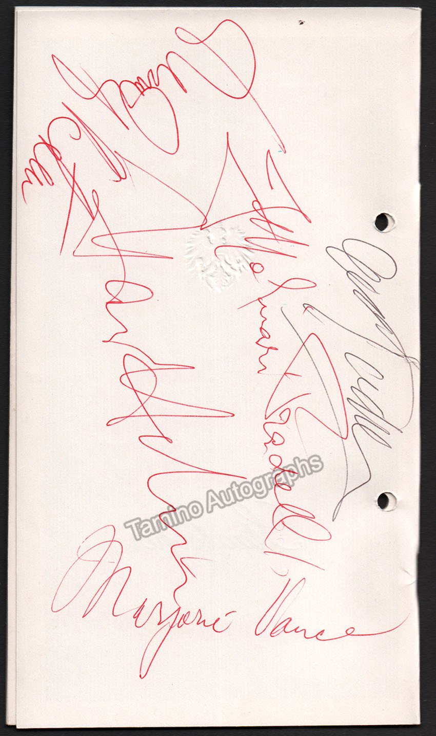 Vienna State Opera - Lot of 10 Signed Programs 1979-1981 - Tamino