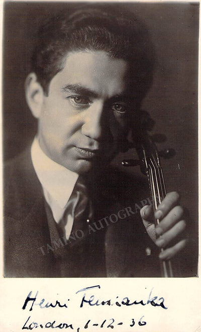 Temianka, Henri - Signed Photograph 1936
