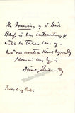 Richards, Henry Brinley - Autograph Letter Signed