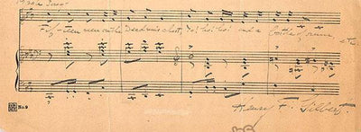 Gilbert, Henry F. - Autograph Music Quote Signed