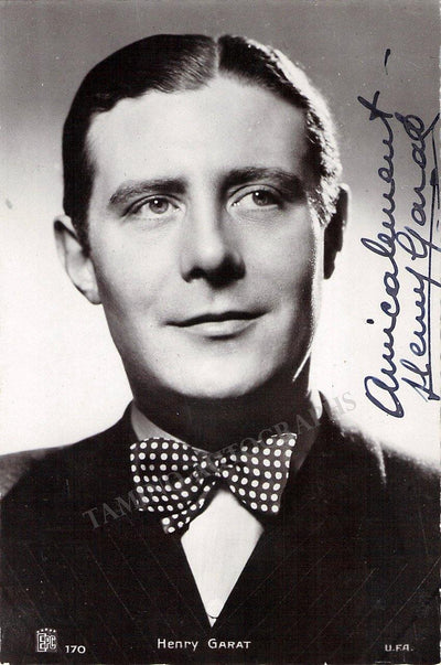 Garat, Henry - Signed Photograph