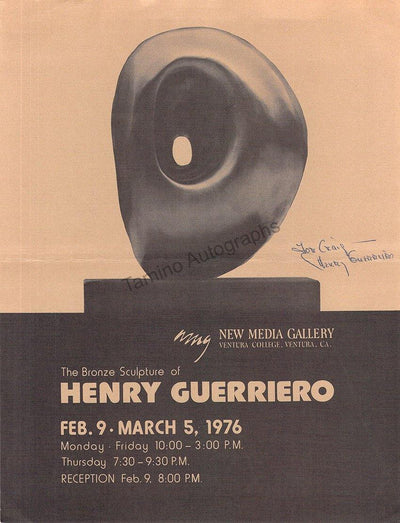 Guerriero, Henry - Signed Pamphlet