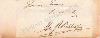 Bishop, Henry Rowley - Signature Cut