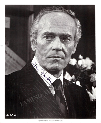 Fonda, Henry - Signed Photo in "Rollercoaster"
