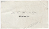Wieniawski, Henryk - Autograph Note Signed 1854