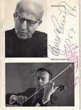 Szeryng, Henryk - Signed Program Montreaux 1964