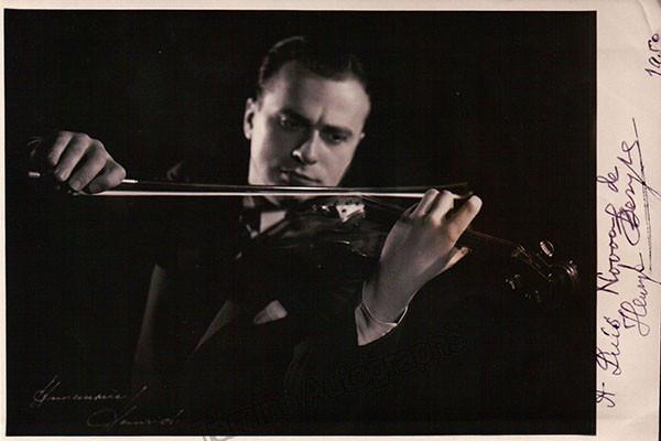 Szeryng, Henryk - Signed Photo in Performance 1950 - Tamino