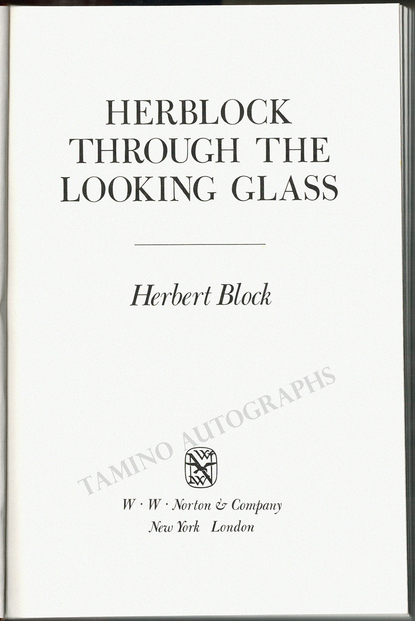 Herblock - Block, Herbert - Signed Book