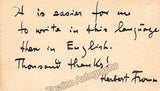 Fromm, Herbert - Autograph Music Quote