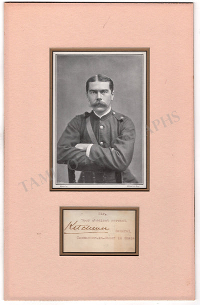 Kitchener, Herbert - Signature Cut & Photograph
