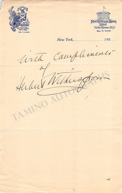 Witherspoon, Herbert - Signed Album Page