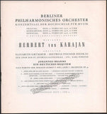 Karajan, Herbert von - Program Lot Berlin Philharmonic 1955-1958