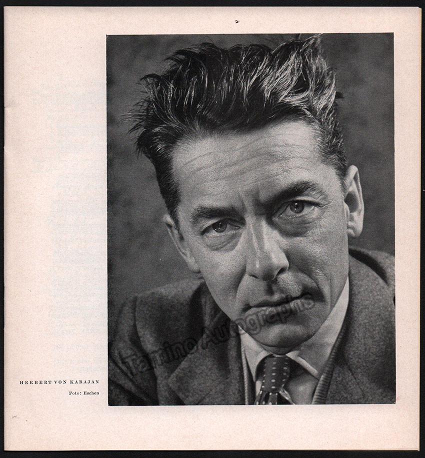 Karajan, Herbert von - Program Lot Berlin Philharmonic 1955-1958 - Tamino
