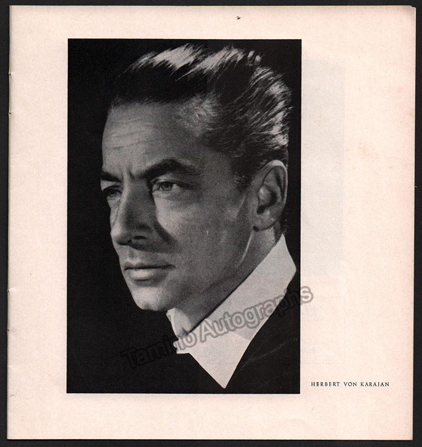 Karajan, Herbert von - Program Lot Berlin Philharmonic 1955-1958 - Tamino