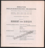 Karajan, Herbert von - Program Lot Berlin Philharmonic 1955-1958