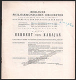 Karajan, Herbert von - Program Lot Berlin Philharmonic 1955-1958