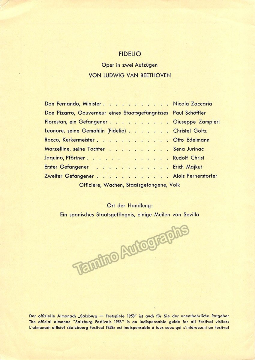 Karajan, Herbert von - Salzburg Festival 1958-60 - Tamino