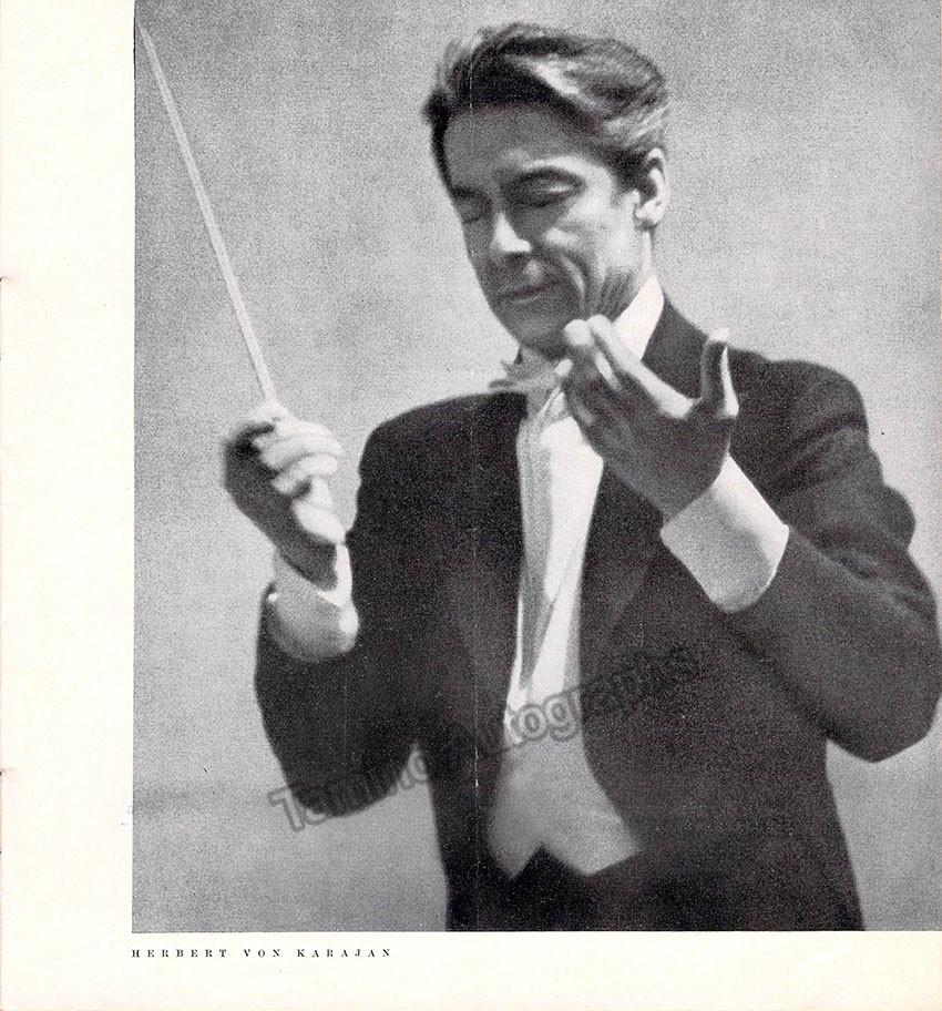 Gieseking, Walter - Karajan, Herbert von - Concert Program Berlin Philharmonic 1955 - Tamino