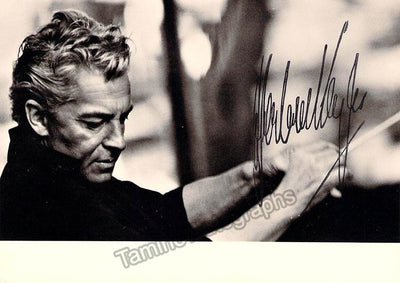 Karajan, Herbert von - Signed Photo Conducting