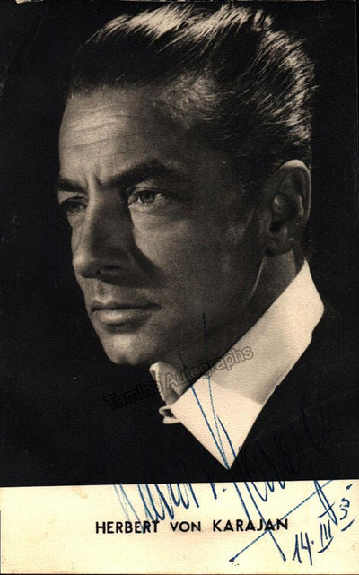 Karajan, Herbert von - Signed Photo 1955